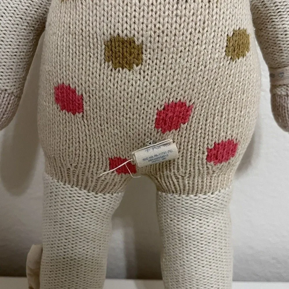 Cuddle + Kind Lucy the Lamb Plush Knit Handmade Doll Stuffed Animal 20
